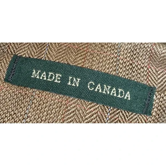 Lauren Ralph Lauren Tan Silk Wool Herringbone Mens Sports Coat Jacket Blazer 44L - Picture 4 of 14